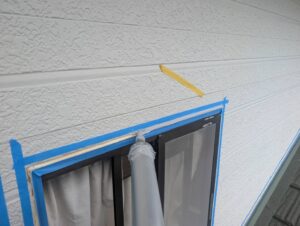 宗像市A様邸外壁塗装 コーキング(サッシ回り)コーキング充填
