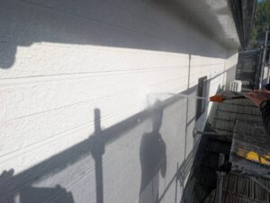 宗像市A様邸外壁塗装 外壁塗装② 高圧洗浄