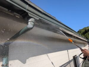 宗像市A様邸外壁塗装 雨樋塗装 高圧洗浄