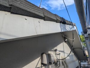 宗像市A様邸外壁塗装 破風板塗装 着工前