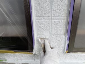 宗像市A様邸外壁塗装 外壁補修① 下地処理