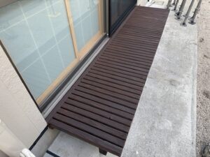 宗像市A様邸外壁塗装 ウッドデッキ 完了