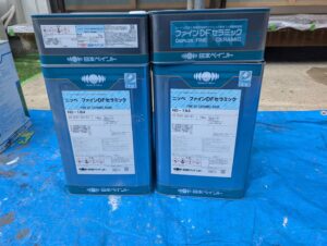 宗像市A様邸外壁塗装 材料 外壁ND-184(フッ素塗料)