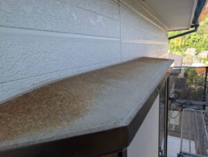 宗像市A様邸外壁塗装 小庇塗装 着工前