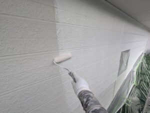 宗像市A様邸外壁塗装 外壁塗装② 下塗り